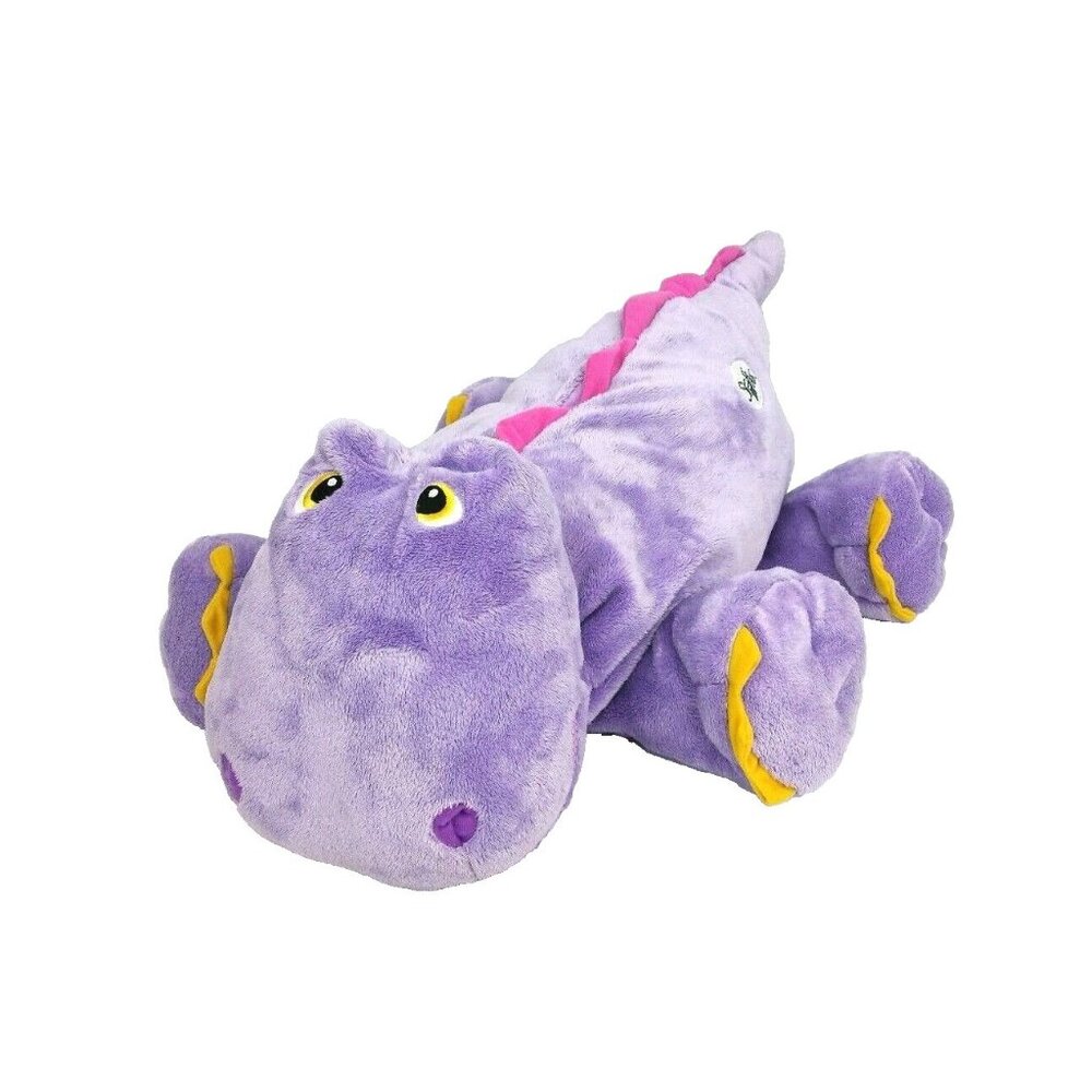 Stuffies Purple Dinosaur Plush Stuffed Animal Lovey 23" 6 Secret Storage Pockets